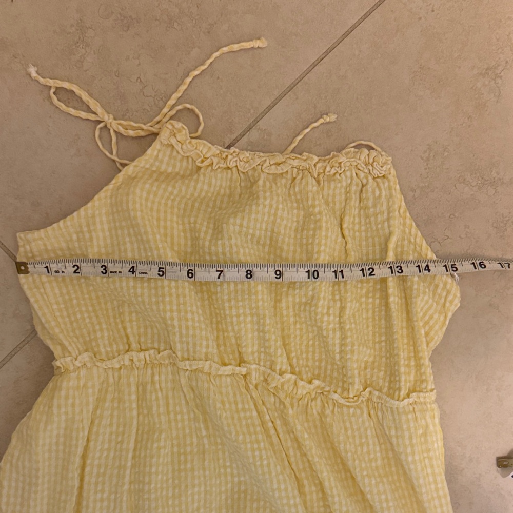 Jessica Simpson Light Yellow Tiered Maxi Dress - Picture 9 of 10